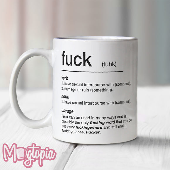 FUCK Definition Mug
