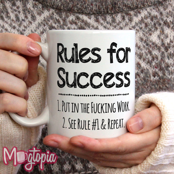 Rules For Success Mug