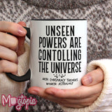 Unseen Powers Mug - Birthday Work Office Funny Coffee Conspiracy Astrology Gift