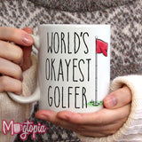 Worlds Okayest Golfer Mug
