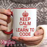 Keep Calm And Learn To Code Mug