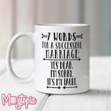 7 Words For A Successful Marriage Mug