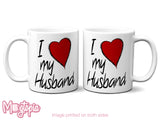 I Love (Heart) My Husband Mug